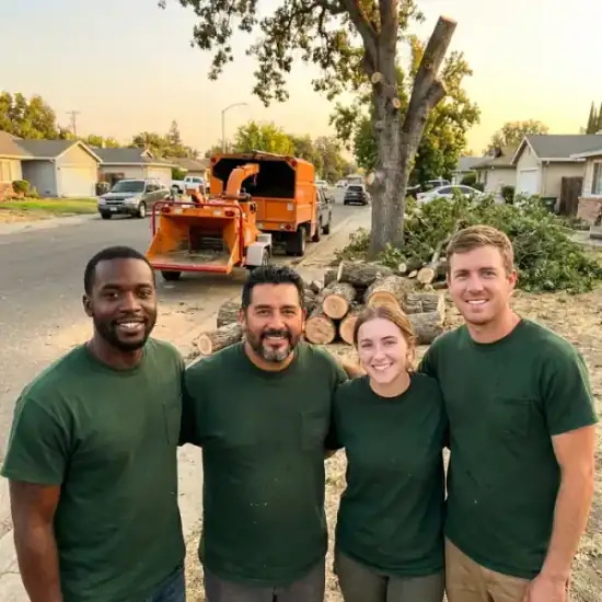 Arborist Action crew after a DeLand tree removal job